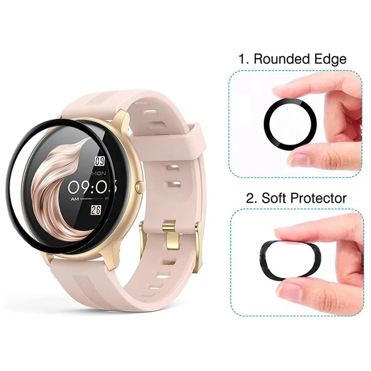 Per AGPTEK LW11 Anti-Scratch Film PET 3D Smartwatch Screen Protector