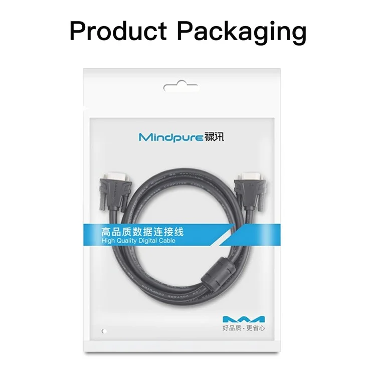 Mindpure VG002 25m VGA 3 + 6 1080p Câble Vidéo HD Pour Ordinateur Portable Moniteurs Projecteurs