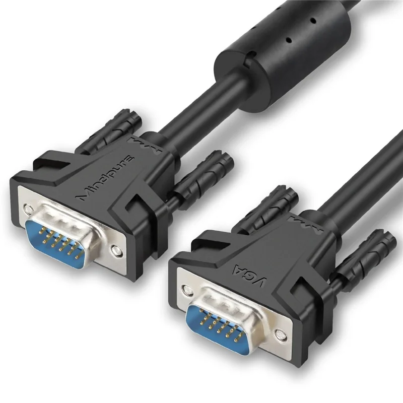 MINDPURE VG002 1.5m VGA 3+6 1080P HD Video Cable for Laptops Monitors Projectors