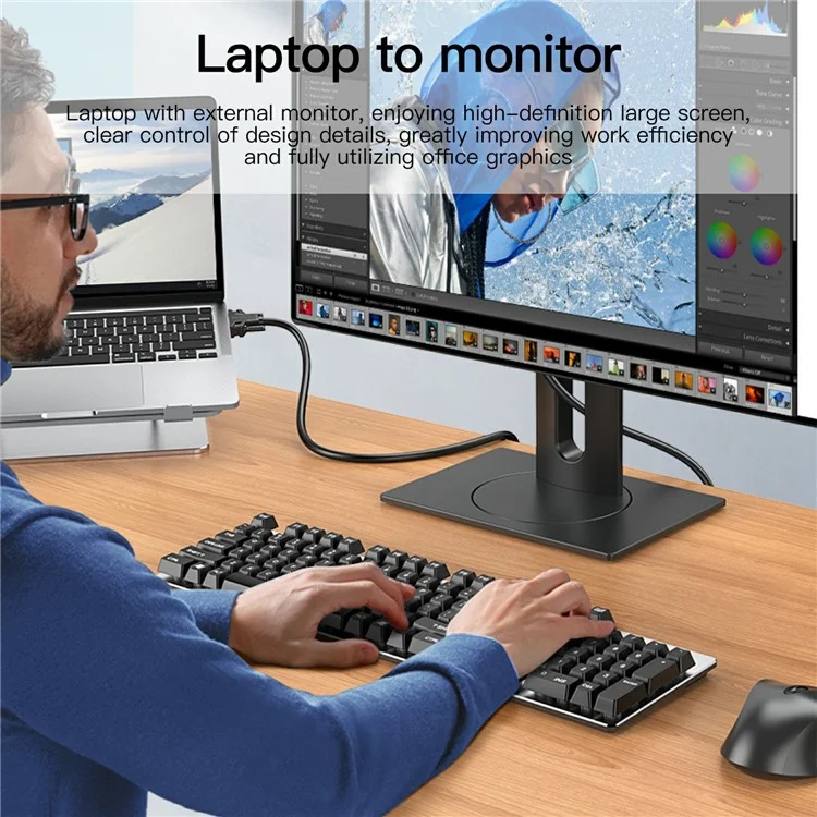 MINDPURE VG002 2m VGA 3 + 6 1080P Câble Vidéo HD Pour Les Ordinateurs Portables Moniteurs Projecteurs