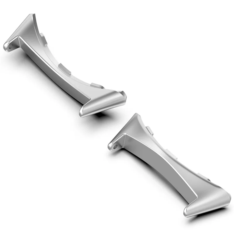1 Pair 20mm Watch Band Connector for Google Pixel Watch 3 41mm Stainless Steel Connection Adapter - Silver