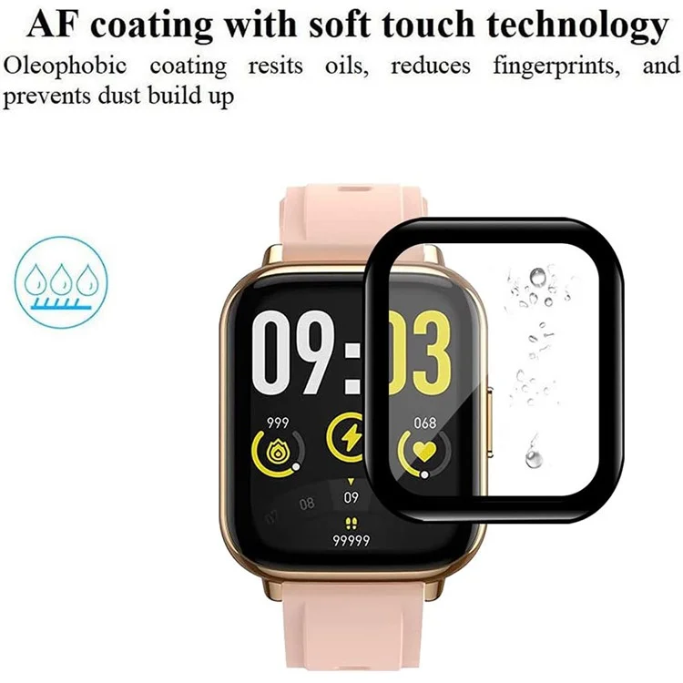 4PCS Pour AGPTEK LW31 Anti-Scratch Film PET 3D Smartwatch Protecteur d'écran