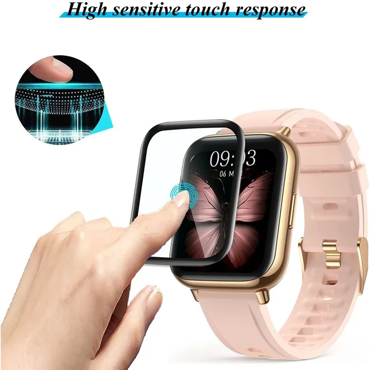 4PCS Pour AGPTEK LW31 Anti-Scratch Film PET 3D Smartwatch Protecteur d'écran