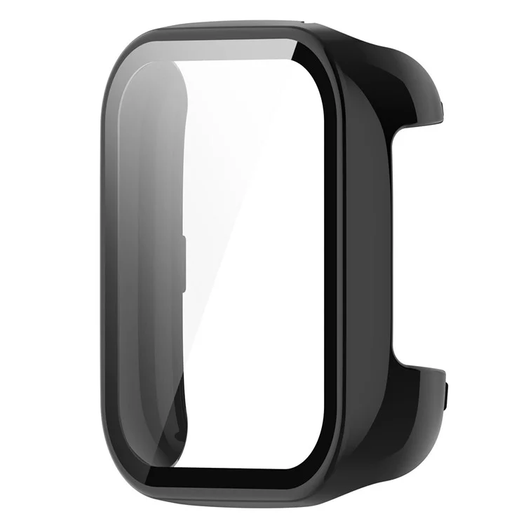 For Xplora XGO3 Hard PC Watch Case Overall Protective Cover with HD Tempered Glass Film - Black