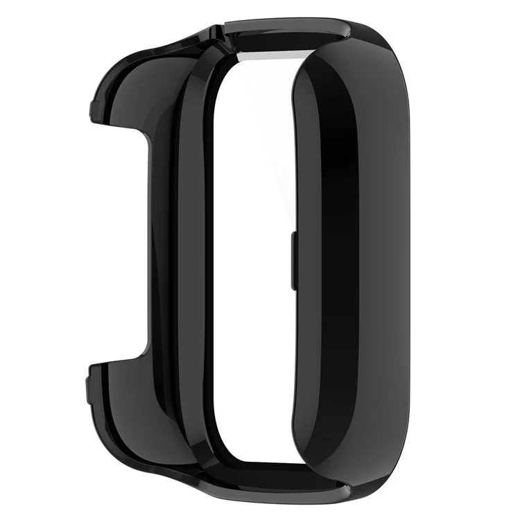 For Xplora XGO3 Hard PC Watch Case Overall Protective Cover with HD Tempered Glass Film - Black