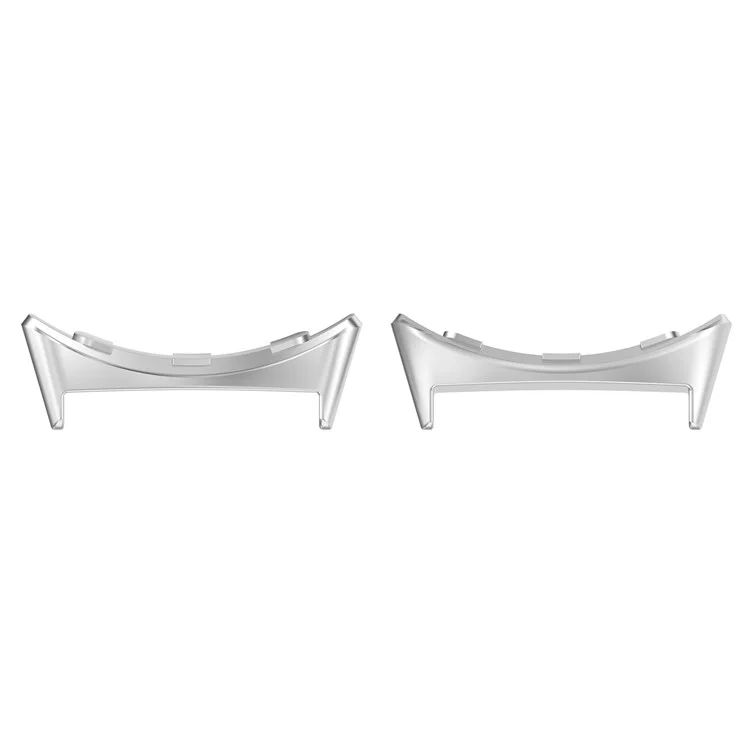 1 Pair Wristband Connector for Google Pixel Watch 3 45mm Metal Adapter (Inner Length: 22mm) - Silver