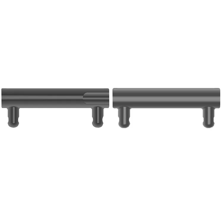 1 Pair Watch Strap Connector 18mm to 12mm Watch Band Metal Adapter - Black
