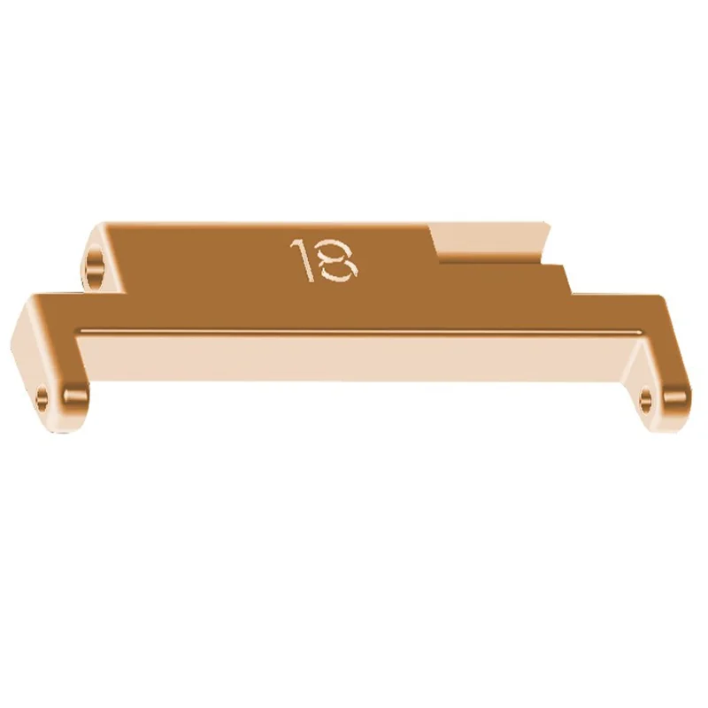 1 Pair Watch Strap Connector 18mm to 22mm Watch Band Metal Adapter - Rose Gold