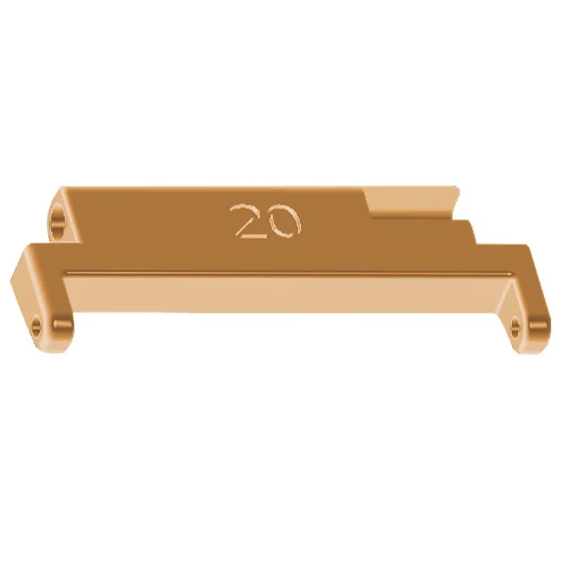 1 Pair Watch Strap Connector 20mm to 22mm Watch Band Metal Adapter - Rose Gold