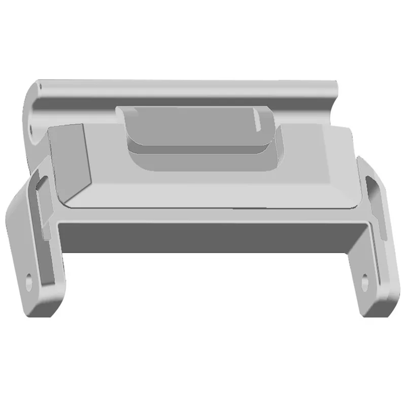 1 Pair For Garmin Fenix 8 43mm 20mm to 20mm Watch Strap Connector Metal Adapter - Silver