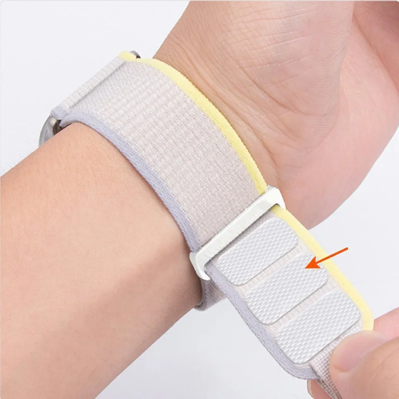 Watch Band for Garmin Fenix 7 / 6 / 5 Replacement Nylon Adjustable Loop Fastener Strap - Black+Black