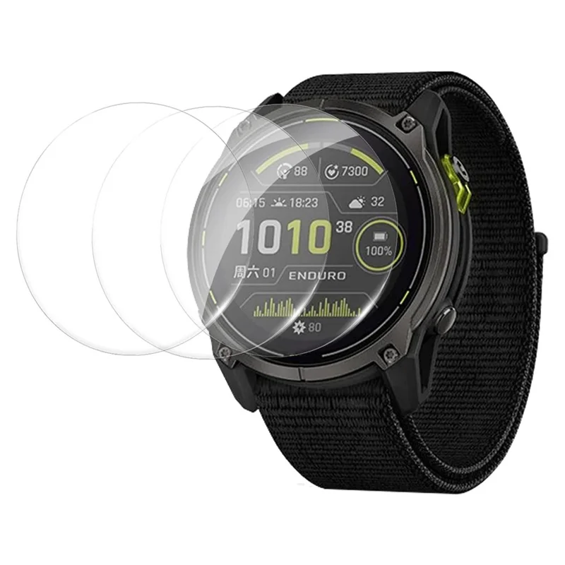 3Pcs For Garmin Enduro 3 Screen Protector HD Clear Watch Screen Film