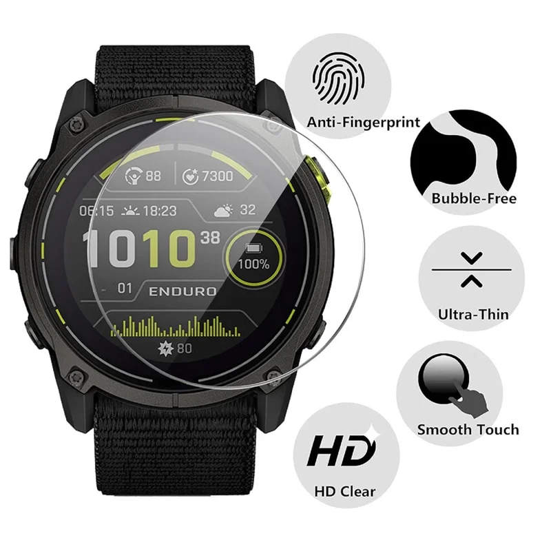 3Pcs For Garmin Enduro 3 Screen Protector HD Clear Watch Screen Film