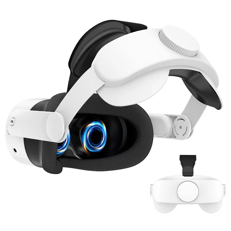 Sangle de casque pour accessoires de casque VR Meta Quest 3S Flippable Headband - Blanc
