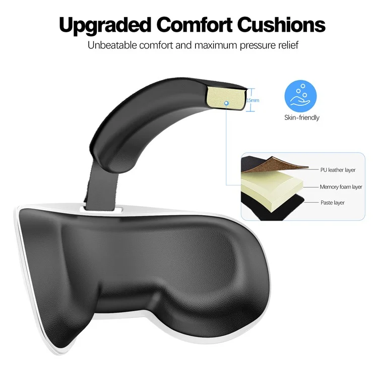Sangle de casque pour accessoires de casque VR Meta Quest 3S Flippable Headband - Blanc