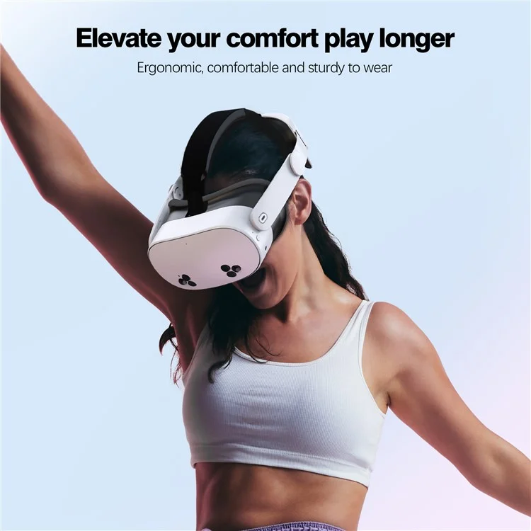 Sangle de casque pour accessoires de casque VR Meta Quest 3S Flippable Headband - Blanc
