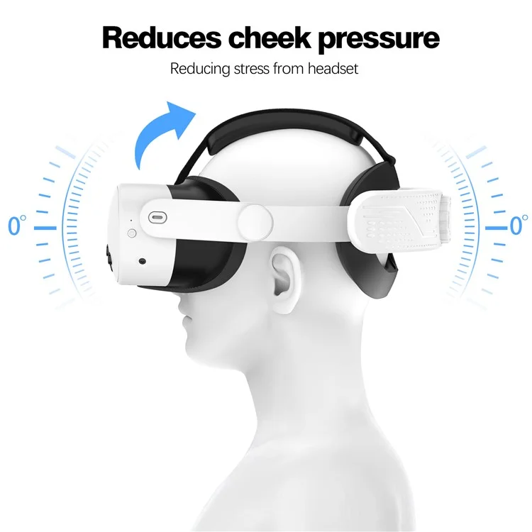 Kopfgurt Für Meta Quest 3s Verstellbares Stirnband VR Headset Accessoires - Weiß