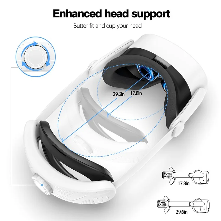 Kopfgurt Für Meta Quest 3s Verstellbares Stirnband VR Headset Accessoires - Weiß
