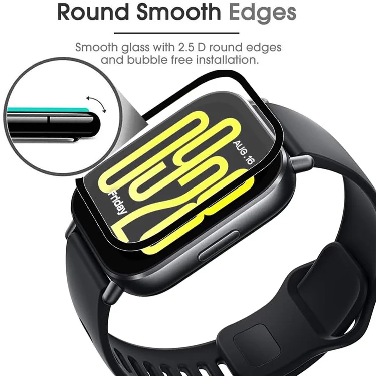 For Xiaomi Redmi Watch 5 Active Watch Film Anti-Scratch Film PET 3D Smartwatch Screen Protector