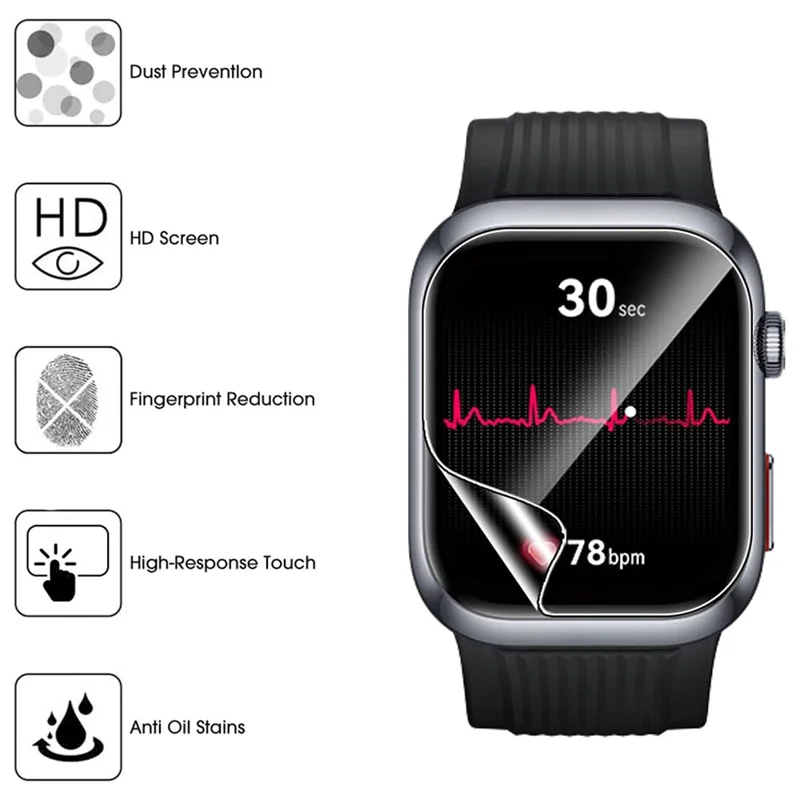 3 pièces pour Huawei Watch D2 Protecteur d'écran en TPU anti-rayures HD Clair Film hydrogel