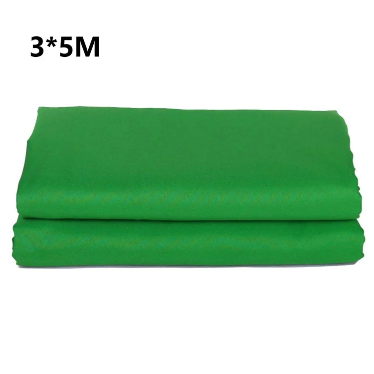 3x5m Green Screen Live Streaming Photography Video Recording Backdrop Cloth with 4 Traceless Nails