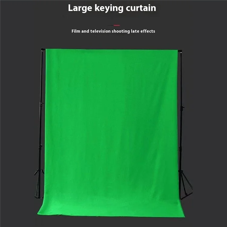 3x5m Green Screen Live Streaming Photography Video Recording Backdrop Cloth with 4 Traceless Nails