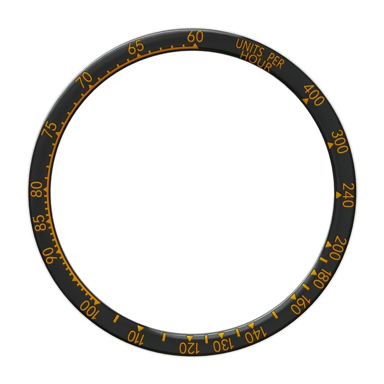Bague de protection en acier inoxydable à double échelle de couleur pour la montre Garmin Fenix 8 51mm - Noir / Orange