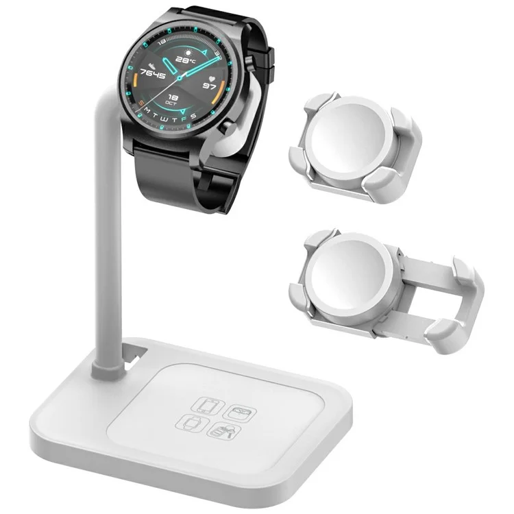 Основание для зарядки часов AODUKE AJZJ02S для зарядной док-станции Google / Huawei / Garmin / Samsung - Белый