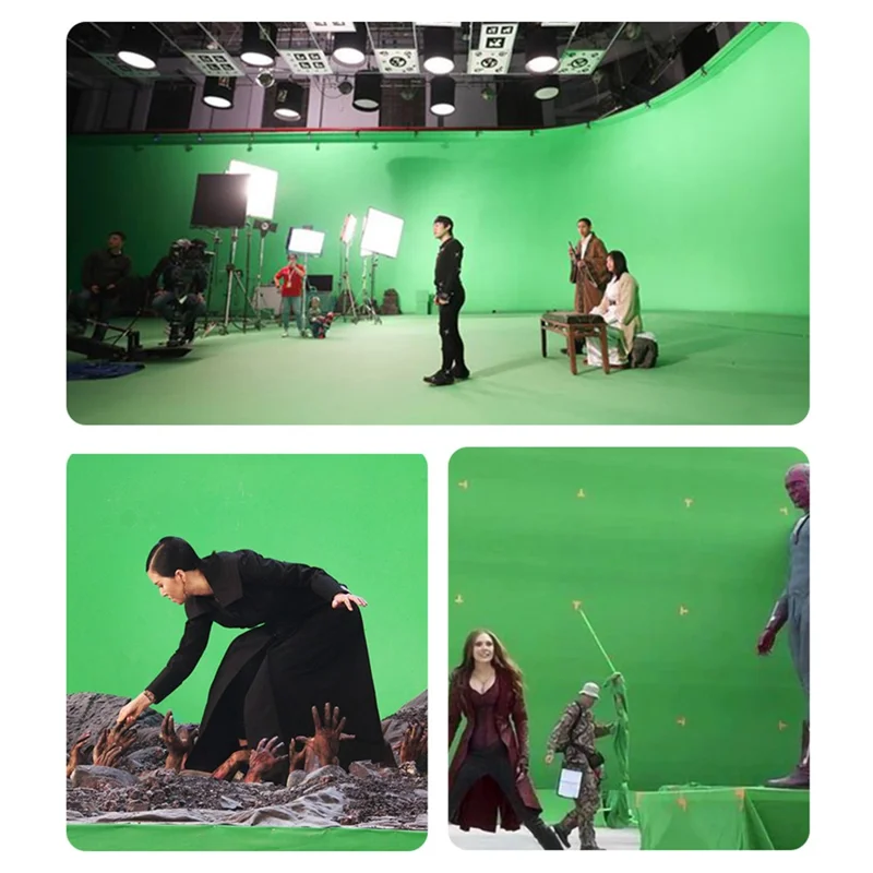 1 x 1.5m Photography Backdrop Polyester Studio Background Screen for Live Streaming / Photo Shooting - Black