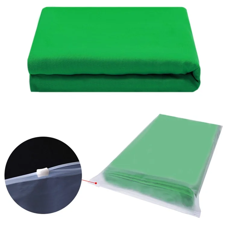 Photography Backdrop 3 x 5m 120g / m2 Polyester Cloth Studio Background Screen for Live Streaming  /  Photo Shooting - Green