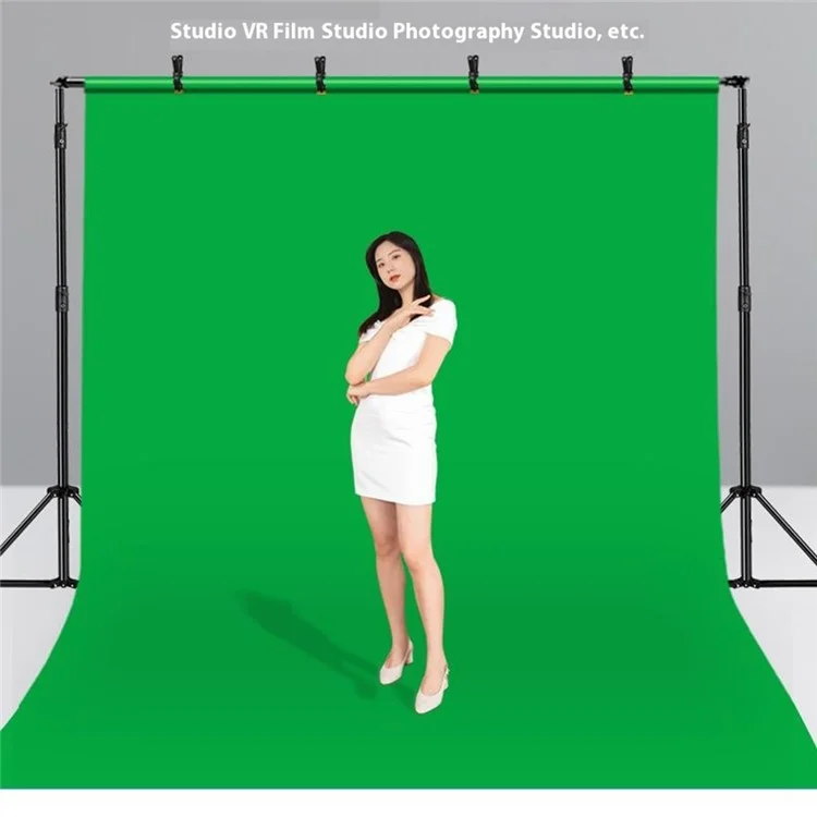 Photography Backdrop 3 x 5m 120g / m2 Polyester Cloth Studio Background Screen for Live Streaming  /  Photo Shooting - Green