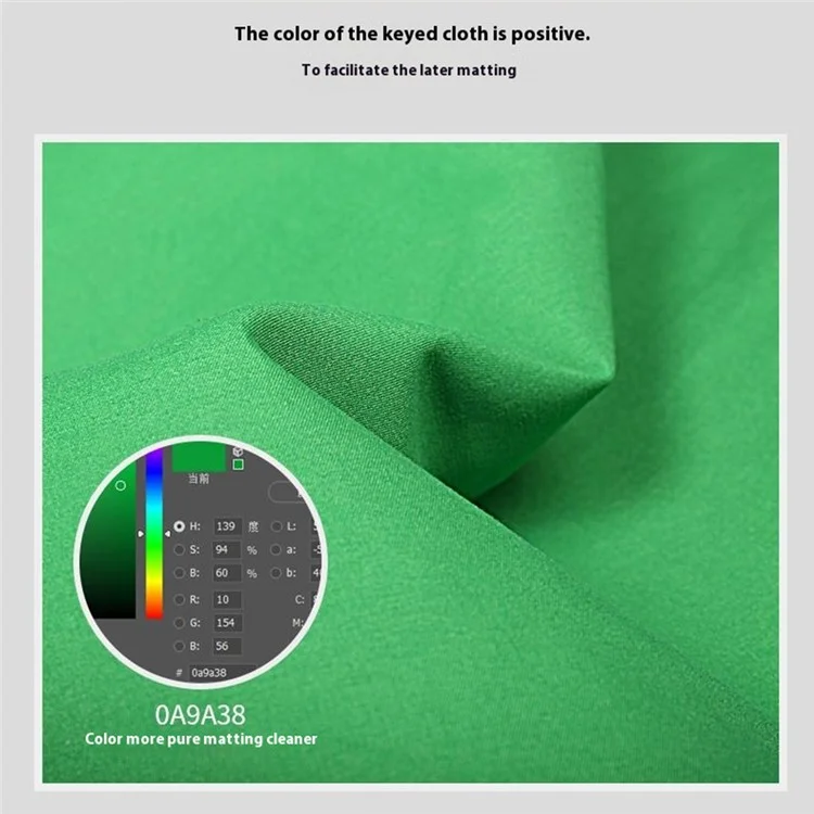 Photography Backdrop 3 x 5m 120g / m2 Polyester Cloth Studio Background Screen for Live Streaming  /  Photo Shooting - Green
