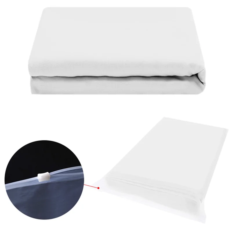 Photography Backdrop 3 x 5m 120g / m2 Polyester Cloth Studio Background Screen for Live Streaming  /  Photo Shooting - White