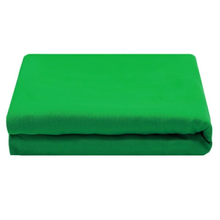 2 x 3m Fundo de Fotografia para Estúdio, Pano de Fundo de 120g em Poliéster com Grampos - Verde