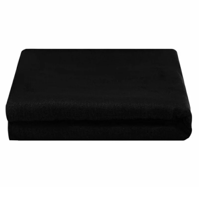 3 x 3m Photography Backdrop Photo Studio Backdrop 120g Polyester Shoot Background with Clamps - Black