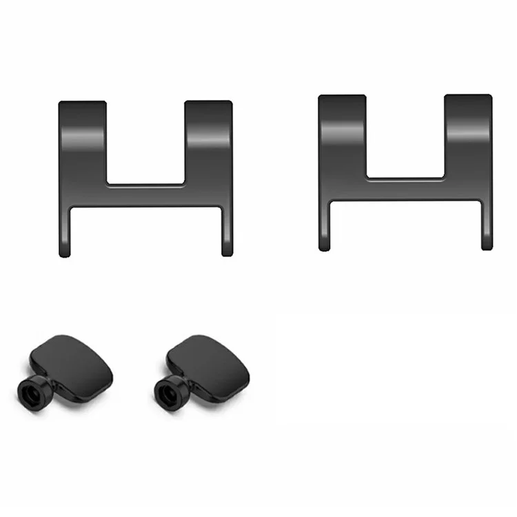 1 Pair For Garmin Lily Watch Band Connector 18mm Replacement Strap Adapters with Tools - Black
