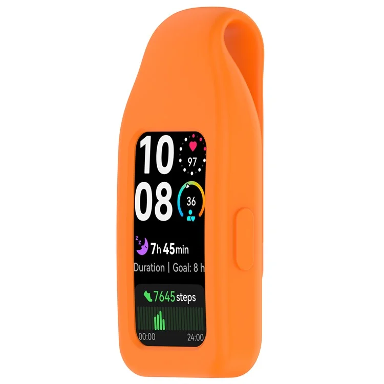 Funda de Repuesto de Clip de Hebilla para Huawei Band 10 / 9 / 8 Correa Inteligente de Silicona - Naranja