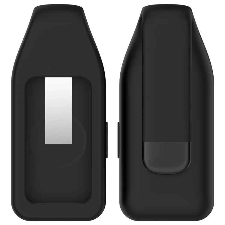For Huawei Band 10 / 9 / 8 Clip Buckle Replacement Case Smart Watch Silicone Cover - Black