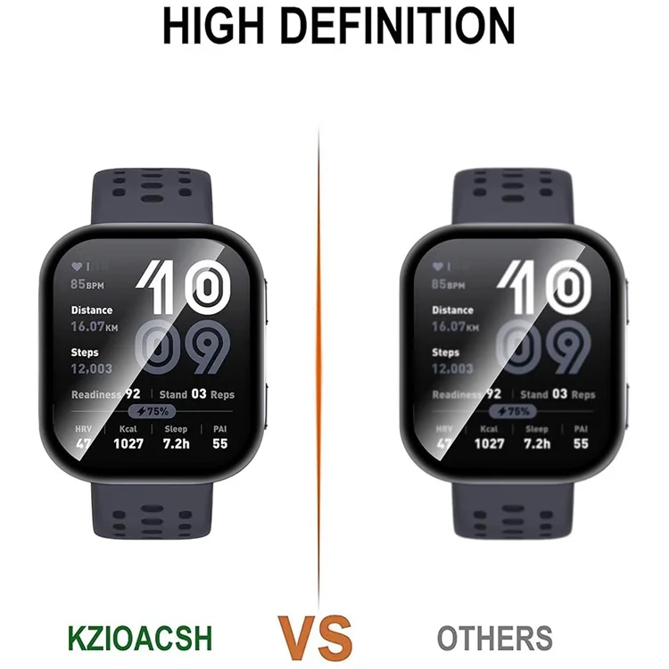 Pour Huami Amazfit Bip 6 Film de Protection Anti-Rayures Film PET 3D Protecteur d'Écran de Smartwatch