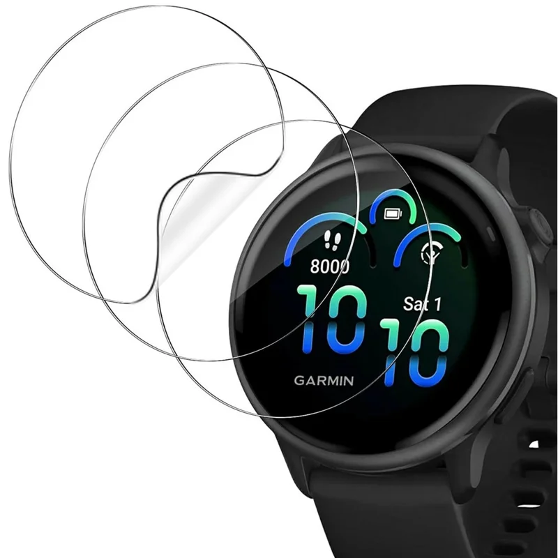 3 шт. Защитная пленка для экрана Garmin Vivoactive 6 из ТПУ, противоцарапная, прозрачная, гидрогелевая