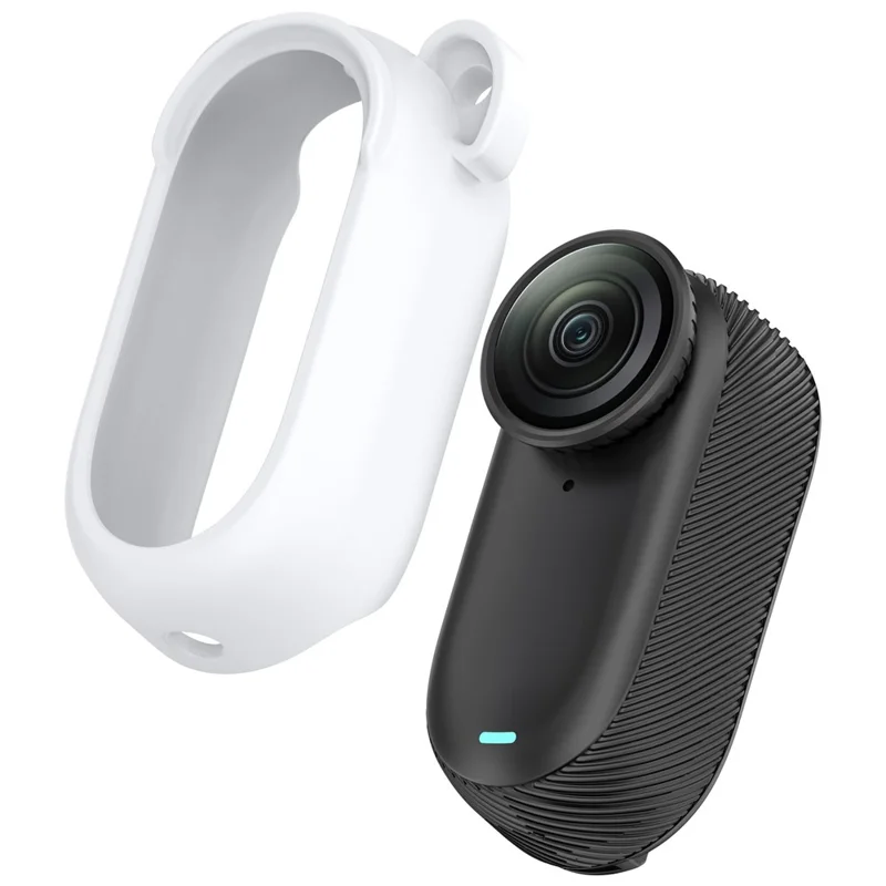 For Insta360 GO 3 / GO 3S Silicone Protective Case Hollow Out Design Camera Cover - White