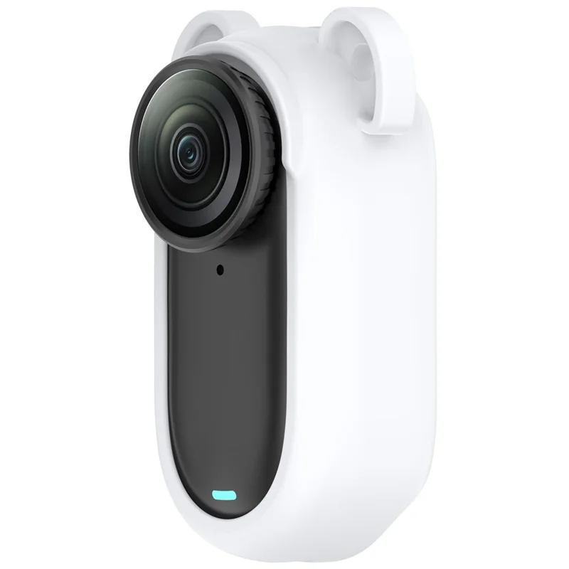 For Insta360 GO 3 / GO 3S Silicone Protective Case Hollow Out Design Camera Cover - White