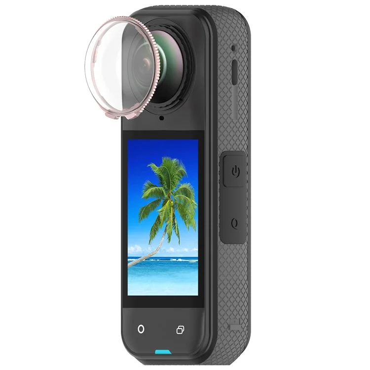 Für Insta360 X5 Hochdurchlässige Acryl-Kameraobjektivschutzabdeckung - Rosa