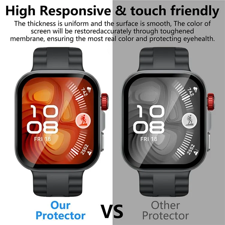 2x Für Huawei Watch Fit 4 Pro Displayschutzfolie Kratzfeste PET 3D Smartwatch Schutzfolie