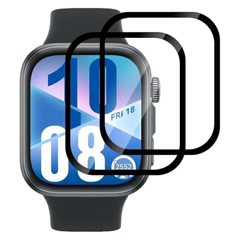 2Pcs For Huawei Watch Fit 4 Watch Film Anti-Scratch PET 3D Smartwatch Screen Protector