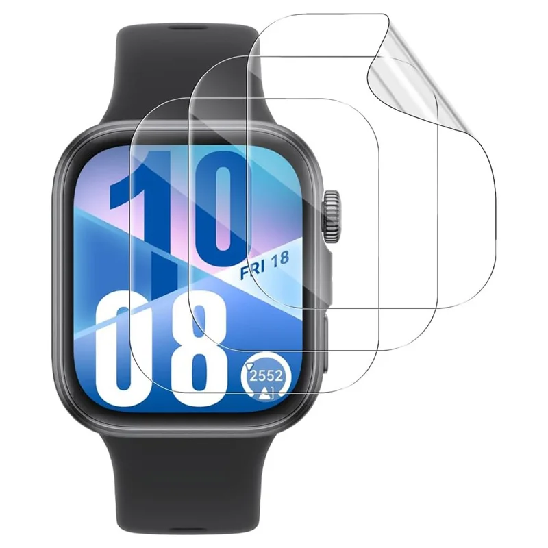 3 шт. Защитная пленка для Huawei Watch Fit 4 из ТПУ, защита экрана от царапин, прозрачная гидрогелевая пленка HD