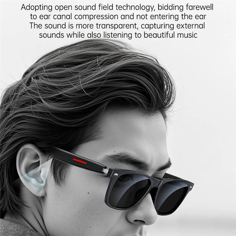 YESIDO IO35 Smart Music Sunglasses Bluetooth-Compatible Wireless IP54 Waterproof Hands-Free Calling Eyewear