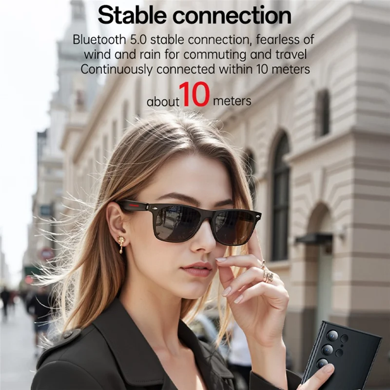 YESIDO IO35 Smart Music Sunglasses Bluetooth-Compatible Wireless IP54 Waterproof Hands-Free Calling Eyewear