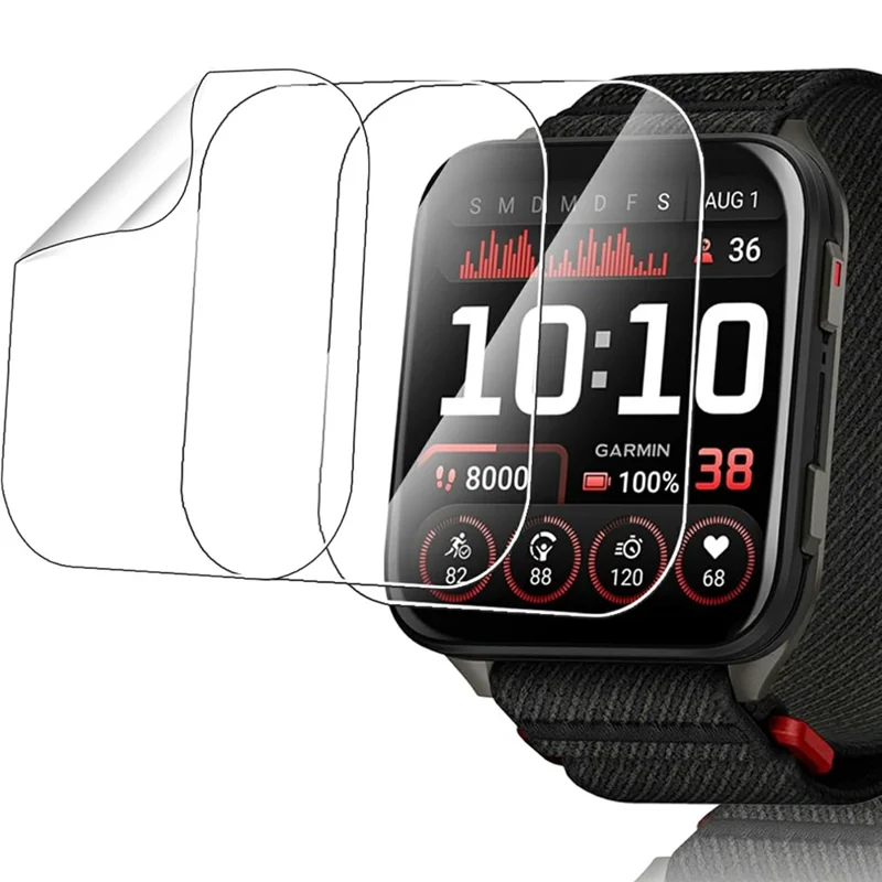 3 Stück Displayschutzfolie für Garmin Venu X1 - TPU Schutzfolie, Kratzfest, HD Klar, Hydrogel-Folie