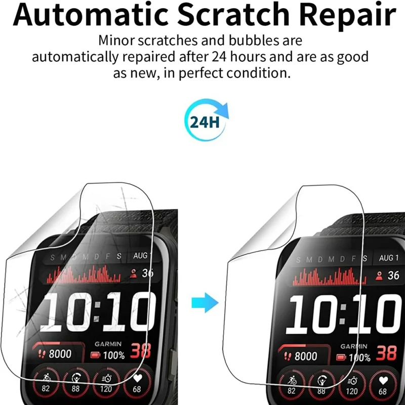 3 Stück Displayschutzfolie für Garmin Venu X1 - TPU Schutzfolie, Kratzfest, HD Klar, Hydrogel-Folie